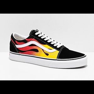 Vans old skool flames